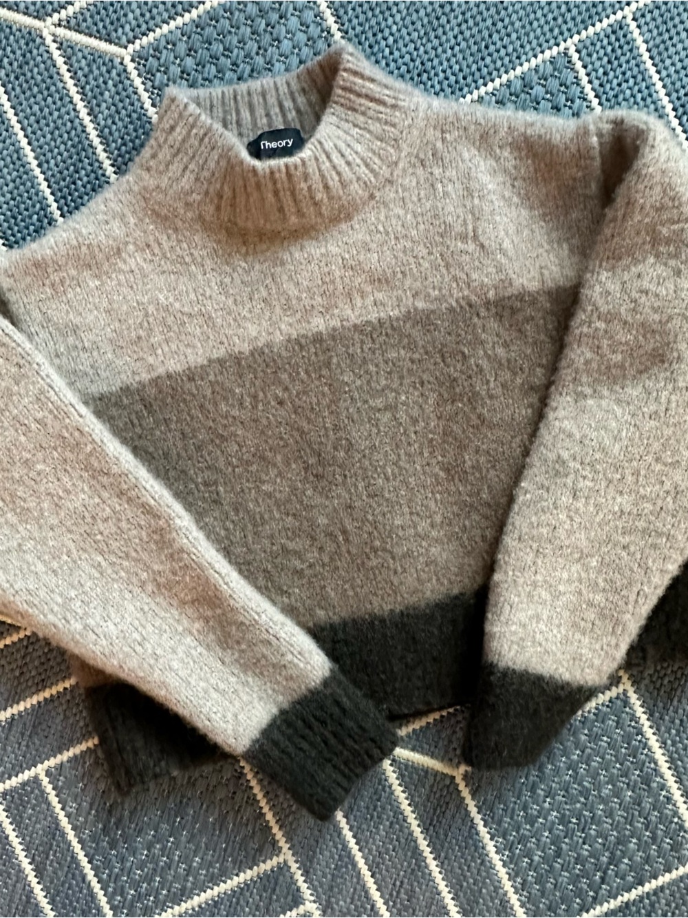 Theory Felted Wool Cashmere Sweater Fabric Shrunken Craft Supplies DIY Scarf
